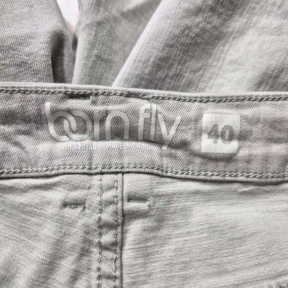 Born Fly Men's Shorts Size 40 Denim Light Blue Embroidery Bermuda TV Show (43) - Picture 7 of 9